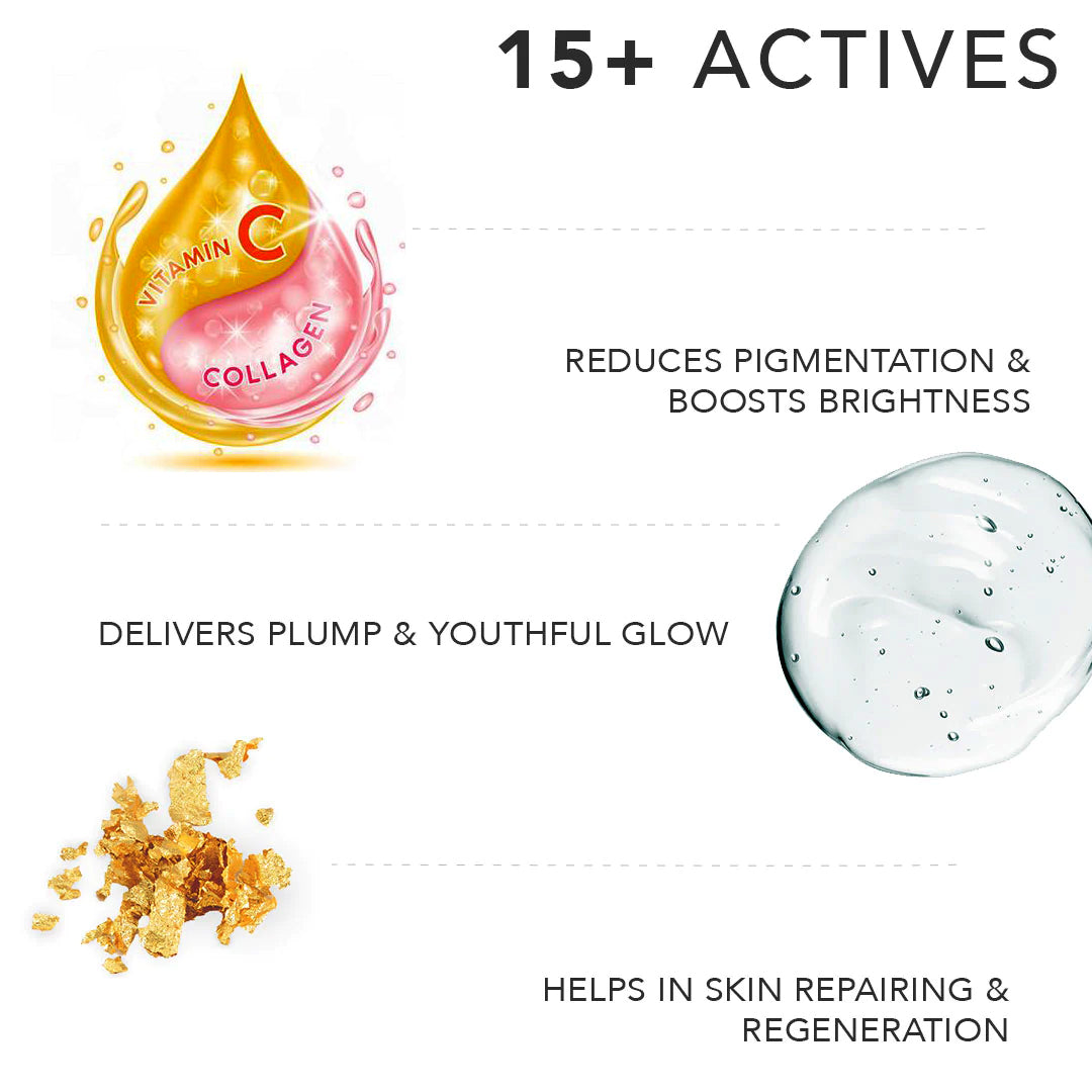 24K Gold Vitamin C Serum With Collagen Booster -50 ML