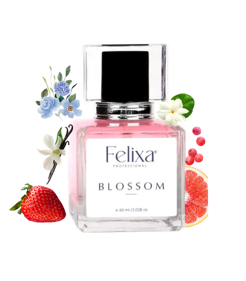 Felixa Professional Blossom Fragrance Eau de Parfum, 60ml | Floral & Fruity Unisex Scent with Jasmine, Rose & Citrus Notes | Long-Lasting Perfume for Everyday Wear | Perfect Gift for Her | Ideal for Any Occasion