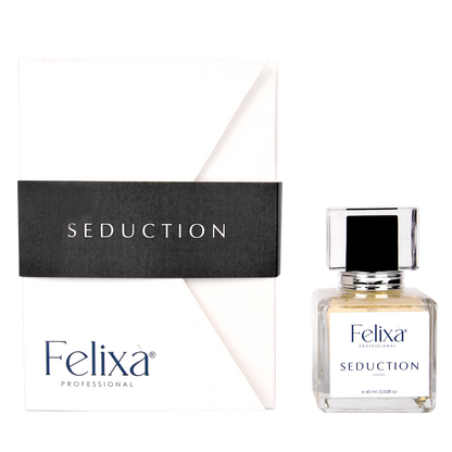 Felixa Professional Seduction Eau de Parfum, 60ml | Intense Woody Fragrance with Cardamom, Lavender & Amber Wood | Long-Lasting Perfume for All-Day Freshness | Perfect Gift for Him & Her | Ideal for Romantic Evenings