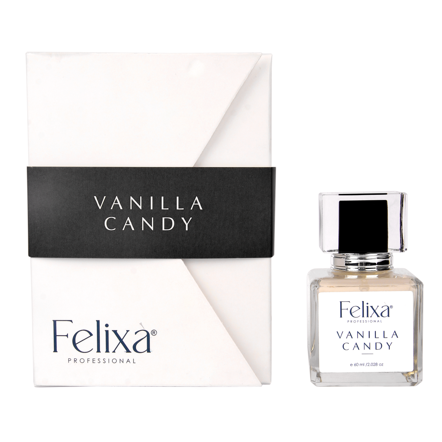 Felixa Professional Vanilla Candy Eau de Parfum, 60ml | Sweet and Invigorating Fragrance with Madagascan Vanilla Orchid & Jasmine | Long-Lasting Oriental Scent with Amber, Musk & Patchouli | Perfect Gift for Him & Her